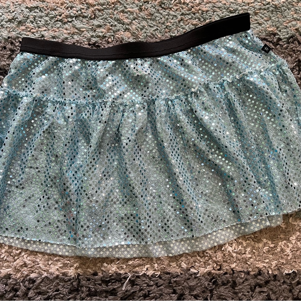 Sparkle Athletic Light blue running skirt